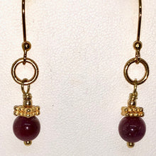 Load image into Gallery viewer, Pink Sapphire and 22K Vermeil Earrings 310696 - PremiumBead Primary Image 1