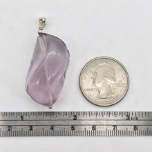 Load image into Gallery viewer, Custom Focal Lavender Fluorite & Sterling Silver Pendant | 2" Long | 510869S - PremiumBead Alternate Image 5
