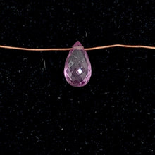 Load image into Gallery viewer, Natural Pink Sapphire Briolette Pendant Bead | 6x3x2mm | .43cts | 1 Bead |