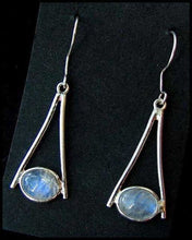 Load image into Gallery viewer, Rainbow Moonstone Spectrolite & 925 Sterling Silver Drop/Dangle Earrings 6254D - PremiumBead Alternate Image 3