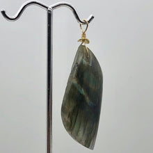 Load image into Gallery viewer, Labradorite 14K Gold Filled Drop Pendant | 2 1/2" Long | Yellow Rainbow |