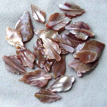Load image into Gallery viewer, Premium Pink Mussel Shell Leaf Pendant Beads 4326E - PremiumBead Alternate Image 2