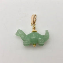 Load image into Gallery viewer, Aventurine Diplodocus Dinosaur Pendant with 14K Gold-Filled Pendant 509259AVG - PremiumBead Alternate Image 10