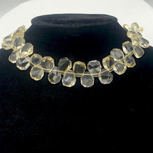 Load image into Gallery viewer, Citrine Faceted Briolette Bead Strand | 12x11 to 15x12x7mm | Golden | 85g |