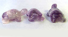 Load image into Gallery viewer, Charming 2 Carved Amethyst Turtle Beads | 22x12.5x9mm | Purple - PremiumBead Alternate Image 9