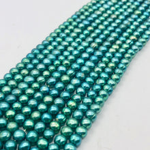 Load image into Gallery viewer, 20 Emerald Green 6mm Freshwater Pearls - PremiumBead Alternate Image 5