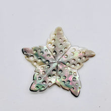 Load image into Gallery viewer, 1 Tahitian Mother of Pearl Carved Starfish Bead 9708