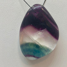Load image into Gallery viewer, Fluorite Freeform Pendant Bead Dramatic 5432H - PremiumBead Alternate Image 2