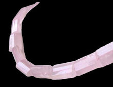 Load image into Gallery viewer, Lovely Rose Quartz Faceted 18x12mm Rectangle Bead 8 inch Strand 9336HS