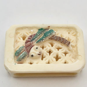 Brilliant Dragonfly Waterbuffalo Bone Box Pendant Bead 10755 - PremiumBead Alternate Image 4