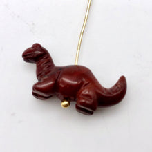 Load image into Gallery viewer, Dinosaur 2 Carved Brecciated Jasper Diplodocus Beads | 25x11.5x7.5mm | Red - PremiumBead Alternate Image 6