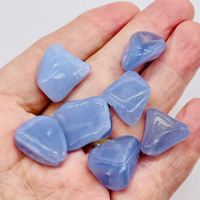 Load image into Gallery viewer, Chalcedony 37g Nugget Beads | 22x19x14 to 19x17x8mm | Blue | 7 Beads |