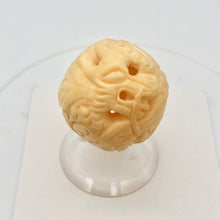 Load image into Gallery viewer, Chinese Zodiac Year of the Dragon WaterBuffalo Bone Bead| 30mm| Cream|| 1 Bead | - PremiumBead Primary Image 1