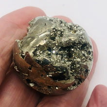 Load image into Gallery viewer, Pyrite Scry Crystal Round | Golden | 1 Sphere | 39mm | 118g |