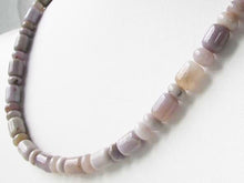 Load image into Gallery viewer, Natural Lavender Brazilian Agate 9.5x7mm & 5x8mm Bead Strand 109722 - PremiumBead Alternate Image 3