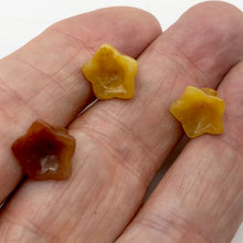 Load image into Gallery viewer, Spring 3 Carved Autumn Jade Bell Flower Beads 009242AJ