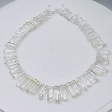 Load image into Gallery viewer, Quartz Polished Points Strand | 21x8 to16x7mm | Clear | 94g | 52 Beads |