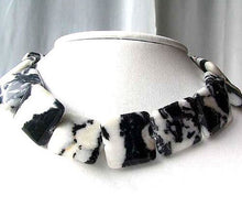 Load image into Gallery viewer, 1 Bead of Black & White Zebra Agate Pendant Beads 008615 - PremiumBead Alternate Image 4