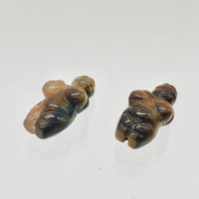 Load image into Gallery viewer, 2 Carved Tigereye Goddess of Willendorf Beads | 20x9x7mm | Golden Brown - PremiumBead Alternate Image 10