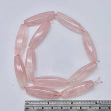 Load image into Gallery viewer, Designer Natural Rose Quartz 35x11mm Bead 7 inch Strand 10450HS