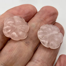 Load image into Gallery viewer, Rose Quartz Gemstone Carved Rose Flower Bead | 21x9mm | 1 Bead |