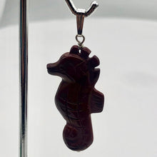 Load image into Gallery viewer, Mookaite Seahorse Sterling Silver Pendant | Semi Precious Stone Jewelry| 1 3/4"