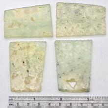 Load image into Gallery viewer, Prehnite Tapezoid Flat Coin Pendant Beads | 52x40x30x3mm | Green | 4 Beads |