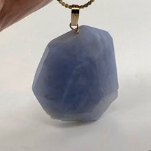 Load image into Gallery viewer, Blue Chalcedony 14K Gold Filled Faceted Crystal Pendant | 1 1/2" Long| Lavender|