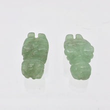 Load image into Gallery viewer, 2 Carved Aventurine Goddess of Willendorf Beads | 20x9x7mm | Green - PremiumBead Alternate Image 7