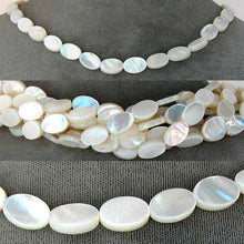 Load image into Gallery viewer, Focal Natural Mother of Pearl Shell 12x8mm Oval Bead Strand 104379 - PremiumBead Primary Image 1