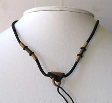 Load image into Gallery viewer, Black Wrapped Silk Cording 16-26 inch Necklace 10528B - PremiumBead Primary Image 1