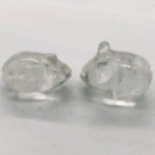 Load image into Gallery viewer, Cute Quartz Carved Mouse Beads | 19x11x11 mm | Clear