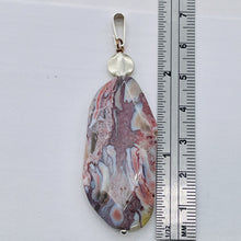 Load image into Gallery viewer, Ocean Jasper Sterling Silver Long | 2 3/4" Long | Purple/White | 1 Pendant |
