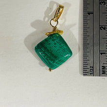 Load image into Gallery viewer, Malachite 8mm 14K Gold Filled Drop/Dangle | 1" Long | Green | 1 Pendant |