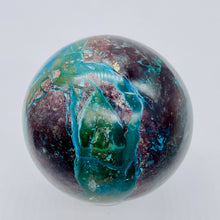 Load image into Gallery viewer, Chrysocolla Cuprite Scry Crystal Round Sphere | 65mm | Blue/Copper | 1 Sphere |