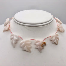 Load image into Gallery viewer, 7 Light Pink Peruvian Opal Leaf Briolette Beads for Jewelry Making 10823C - PremiumBead Alternate Image 3
