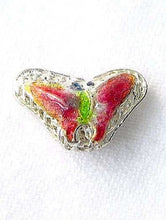 Load image into Gallery viewer, Lime & Cherry Cloisonne 16x10mm Butterfly Pendant Beads 8635B - PremiumBead Primary Image 1