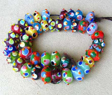 Load image into Gallery viewer, 5 Hand Made Glass Lampwork Pokey Roundel Beads 7591 - PremiumBead Alternate Image 3