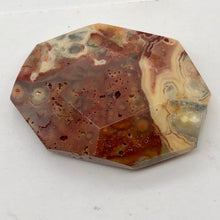Load image into Gallery viewer, Crazy Lace Agate Carved Pendant Bead | 39x29x9mm | Red White |