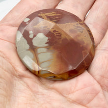 Load image into Gallery viewer, Picture Jasper Round Coin Stone | 50x10mm | Red Gray | 1 Pendant Bead |