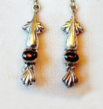 Load image into Gallery viewer, Exotic! Bali Oval Red Garnet 925 Sterling Silver Drop/Dangle Earrings! 4737 - PremiumBead Primary Image 1