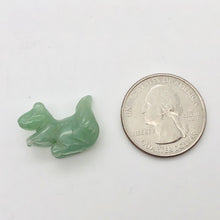 Load image into Gallery viewer, Nuts 2 Hand Carved Animal Aventurine Squirrel Beads | 21.5x15.5x9mm | Green - PremiumBead Alternate Image 4