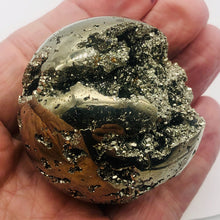 Load image into Gallery viewer, Pyrite Scry Crystal Round | Golden | Sphere | 60mm | 290g |