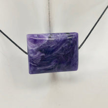 Load image into Gallery viewer, 30cts of Rare Rectangular Pillow Charoite Bead | 1 Beads | 22x17x9mm | 10872C - PremiumBead Alternate Image 5
