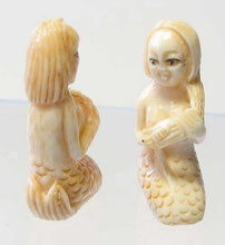 Load image into Gallery viewer, Grace Carved Seated Mermaid Waterbuffalo Bone Bead 9139 - PremiumBead Primary Image 1