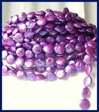 Load image into Gallery viewer, Purple Passion Six Freshwater Coin Pearls 008502 - PremiumBead Alternate Image 2