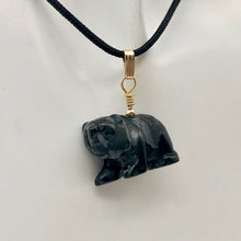 Load image into Gallery viewer, Adorable! Carved Onyx Panda with 14Kgf Pendant 509292HMG - PremiumBead Primary Image 1