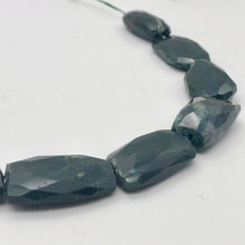 Load image into Gallery viewer, Hand Faceted 3 Bloodstone Focal Pendant Bead | 26-23mm | Green/Red | 6214 - PremiumBead Primary Image 1