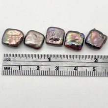Load image into Gallery viewer, Rare Peacock Bronze Square Coin FW Pearl Strand 109454