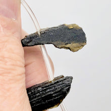 Load image into Gallery viewer, Tektite Natural Pendant Bead Strand | 35x17x6 to 30x12x5mm | 19 Beads |